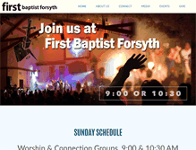 Tablet Screenshot of fbcforsyth.org